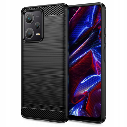 Techsuit - Karbon Szilikon - Xiaomi Redmi Note 12 5G / Poco X5 - Fekete tok Techsuit - Karbon Szilikon - Xiaomi Redmi Note 12 5G / Poco X5 - Fekete tok