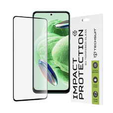  Techsuit - 111D Teljes Borítású / Teljes Ragadványú Üveg - Xiaomi Redmi Note 12 5G / Note 12 4G / Poco X5 - Fekete üvegfólia