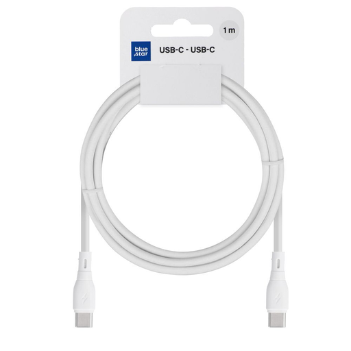 BLUE STAR ECO kábel 3A 60W USB-C to USB-C PJ73-13-3 1m fehér