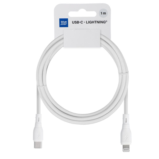 BLUE STAR ECO kábel 2,4A 27W Type C - Lightning PJ72-18-3 1m fehér,