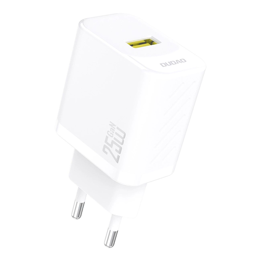 Dudao A27S 25W GaN USB-A hálózati töltő adapter - Fehér