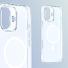 Baseus Crystal Mágneses Tok iPhone 16 TouchButton (átlátszó) - 1. kép