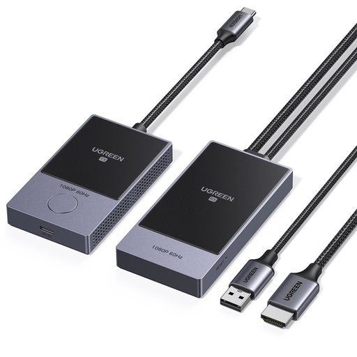 HDMI Transmitter Ugreen CM737 vezeték nélküli adó és vevő - Fekete és Ezüst