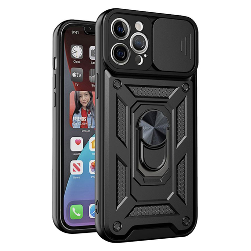  Techsuit - CamShield sorozat - iPhone 12 Pro Max - Fekete tok