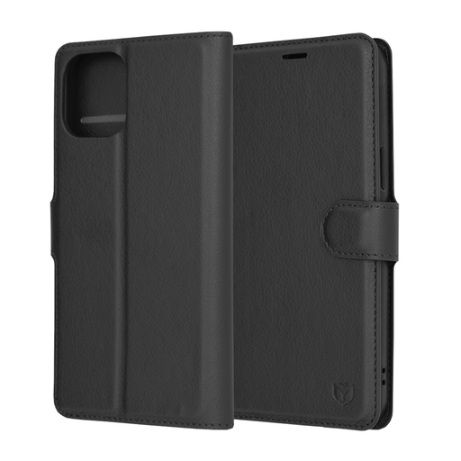  Techsuit - Bőr Tok - iPhone 12 Pro Max - Fekete tok