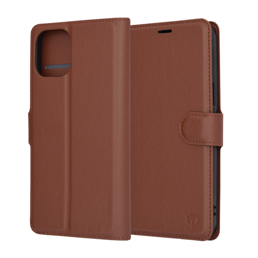 Techsuit - Bőr tok - iPhone 12 Pro Max - Barna Techsuit - Bőr tok - iPhone 12 Pro Max - Barna