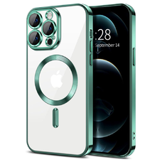  Techsuit - Luxus Kristály MagSafe - iPhone 12 Pro Max - Világos Zöld tok