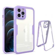  Techsuit - ColorVerse 360 sorozat + Képernyővédő - iPhone 12 Pro Max - Lila tok