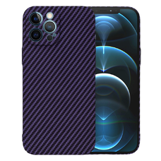  Techsuit - Karbonit Szálhéj - iPhone 12 Pro Max - Lila tok