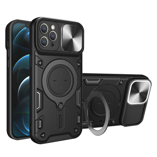 Techsuit - CamGuard Pro - iPhone 12 Pro Max - Fekete tok Techsuit - CamGuard Pro - iPhone 12 Pro Max - Fekete tok