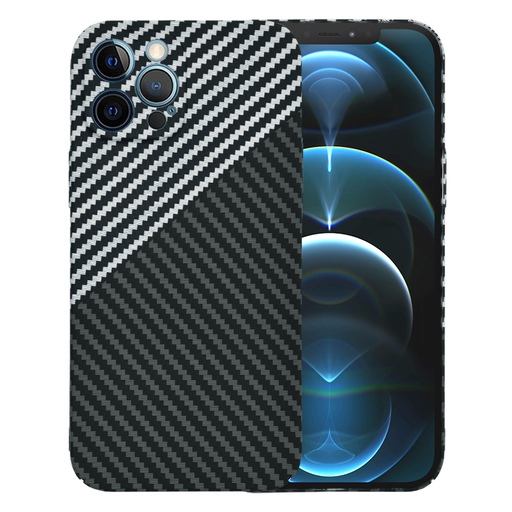 Techsuit - Carbonite Szálhéj - iPhone 12 Pro Max - Lopakodó szürke tok Techsuit - Carbonite Szálhéj - iPhone 12 Pro Max - Lopakodó szürke tok