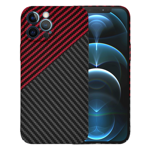 Techsuit - Karbonit SzálHéj - iPhone 12 Pro Max - Vörös Vortex tok Techsuit - Karbonit SzálHéj - iPhone 12 Pro Max - Vörös Vortex tok