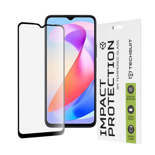 Techsuit - 111D Teljes Fedő / Teljes Ragasztású Üveg - Honor X6a - Fekete üvegfólia Techsuit - 111D Teljes Fedő / Teljes Ragasztású Üveg - Honor X6a - Fekete üvegfólia