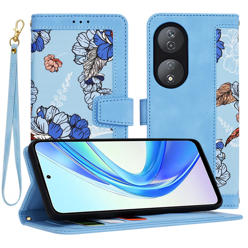 Techsuit - FlipCraft - Honor X7b / X7b 5G / 90 SMART - Vibráló Kék tok Techsuit - FlipCraft - Honor X7b / X7b 5G / 90 SMART - Vibráló Kék tok