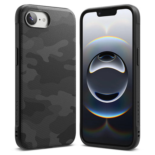 Ringke - Onyx Design - iPhone 16e - Camo Fekete tok Ringke - Onyx Design - iPhone 16e - Camo Fekete tok
