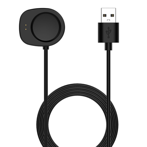  Techsuit - Vezeték nélküli töltőkábeles okosóra (THA4) - Amazfit T-Rex3 / Balance készülékhez - Fekete