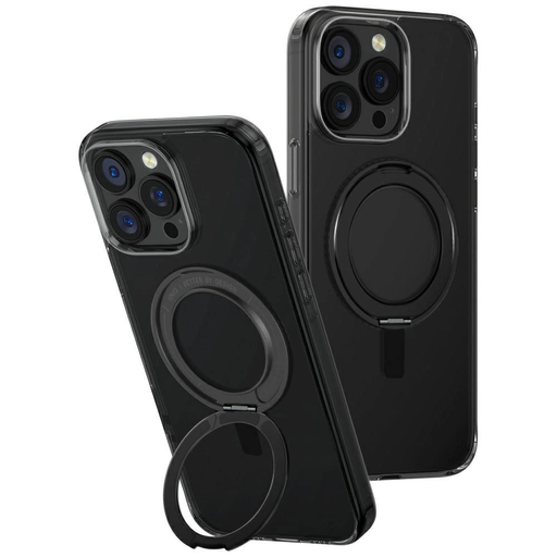 Uniq Swivix 360 Fokban Forgatható Kitámasztós Tok iPhone 16 Pro Max-hoz - Fekete Uniq Swivix 360 Fokban Forgatható Kitámasztós Tok iPhone 16 Pro Max-hoz - Fekete