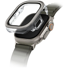 Uniq Voute tok edzett üveggel Apple Watch Ultra 49 mm - ezüst tok
