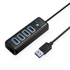 Orico PW4U-U3 USB-A / 4x USB-A 3.0 HUB - fekete thumbnail