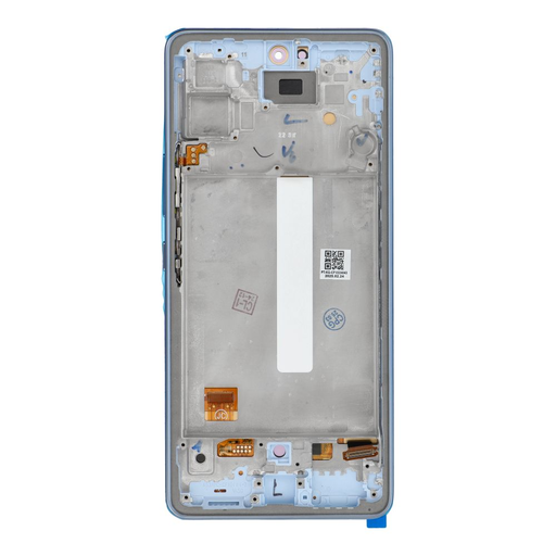 LCD kijelző SAMSUNG A53 A536 HARD OLED kerettel kék,