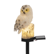 Solárna záhradná lampa v tvare sovy Home MX671B, 1 ks teplá biela LED, batéria, živica, zapichovacia Solárna záhradná lampa v tvare sovy Home MX671B, 1 ks teplá biela LED, batéria, živica, zapichovacia