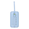 VEGER powerbank 10000 mAh beépített kábelekkel Type C / Lightning PD QC3.0 35W K1 (W1188) égkék - 1. kép