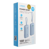 VEGER powerbank 10000 mAh beépített kábelekkel Type C / Lightning PD QC3.0 35W K1 (W1188) égkék - 3. kép