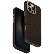 Uniq Keva Max Magclick Töltős Kameraállványos Tok iPhone 16 Pro Max készülékhez - Barna
