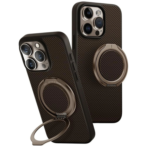 Uniq Keva Air Magclick Charging GripFit tok iPhone 16 Pro - Barna Uniq Keva Air Magclick Charging GripFit tok iPhone 16 Pro - Barna