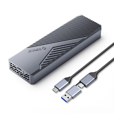 Orico CNM2-G20 M.2 NVME USB-C 3.2 20Gb/s Külső Meghajtó ház - Szürke