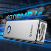 Orico OUM2-G20 M.2 NVME USB-C 3.2 20 Gb/s Merevlemez Meghajtó ház - Ezüst - 1. kép