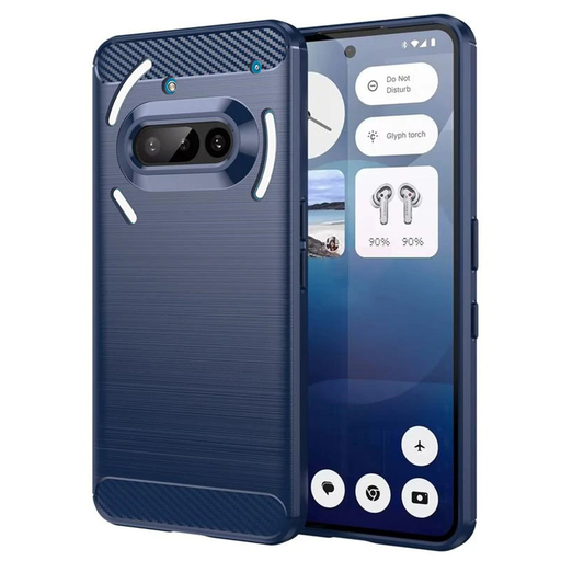 Techsuit - Szénszálas Szilikon - Semmi Telefon (3a) - Kék tok Techsuit - Szénszálas Szilikon - Semmi Telefon (3a) - Kék tok