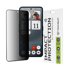  Techsuit - 111D Privacy Teljes Ragasztás - Nothing Phone (3a) Pro - Fekete üvegfólia 