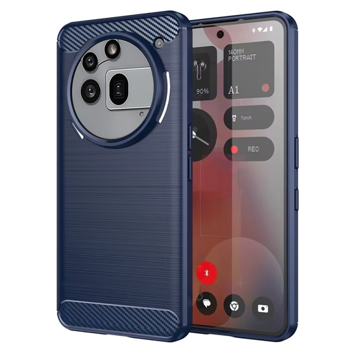 Techsuit - Karbon Szilikon - Nothing Phone (3a) Pro - Kék tok Techsuit - Karbon Szilikon - Nothing Phone (3a) Pro - Kék tok