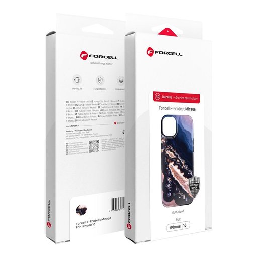 FORCELL F-PROTECT Mirage, Katonai ejtőteszten átesett tok MagSafe kompatibilitással iPhone 15-höz arany sziget FORCELL F-PROTECT Mirage, Katonai ejtőteszten átesett tok MagSafe kompatibilitással iPhone 15-höz arany sziget