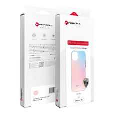FORCELL F-PROTECT Mirage, katonai esésálló tok MagSafe kompatibilitással IPHONE 15-höz, rózsaszínes kék