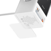  Baseus - Hosszabbító PowerCombo (PSLR000602) - USB, 2xType-C, Schuko, 65W - Fehér - 3. kép