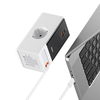  Baseus - Hosszabbító PowerCombo (PSLR000602) - USB, 2xType-C, Schuko, 65W - Fehér - 4. kép