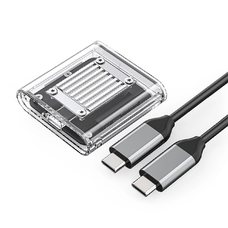 Orico TC20-M2-10G M.2 NVME USB-C 3.2 Lemezház - Átlátszó