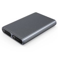 Orico AM2C3-2N Kétlemezes Tároló M.2 NVME USB-C 3.2 10Gb/s Meghajtókhoz - Szürke
