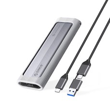 Orico AXM2-G2-V1 M.2 NVME USB-C/USB-A USB-C csatlakozós 10Gb/s Merevlemez ház - Szürke
