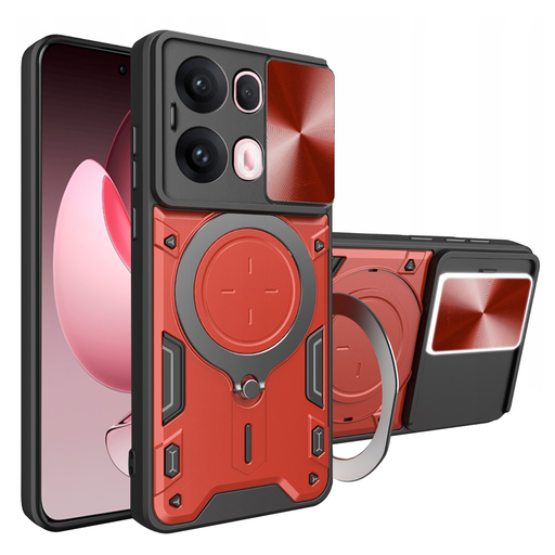 Techsuit - CamGuard Pro - Oppo Reno13 Pro - Piros tok Techsuit - CamGuard Pro - Oppo Reno13 Pro - Piros tok