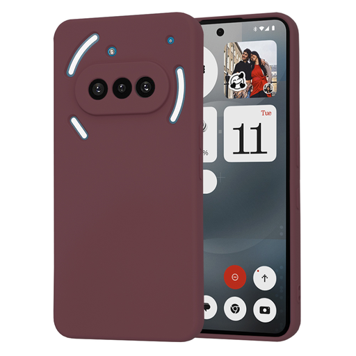 Techsuit - SoftFlex - Nothing Phone (3a) - Szilva Vörös tok Techsuit - SoftFlex - Nothing Phone (3a) - Szilva Vörös tok