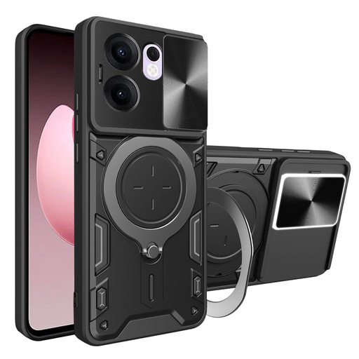 Techsuit - CamGuard Pro - Oppo Reno13 F 4G / Reno13 F 5G / Reno13 FS 5G - Fekete tok Techsuit - CamGuard Pro - Oppo Reno13 F 4G / Reno13 F 5G / Reno13 FS 5G - Fekete tok