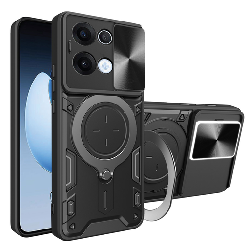 Techsuit - CamGuard Pro - Oppo Reno13 - Fekete tok Techsuit - CamGuard Pro - Oppo Reno13 - Fekete tok