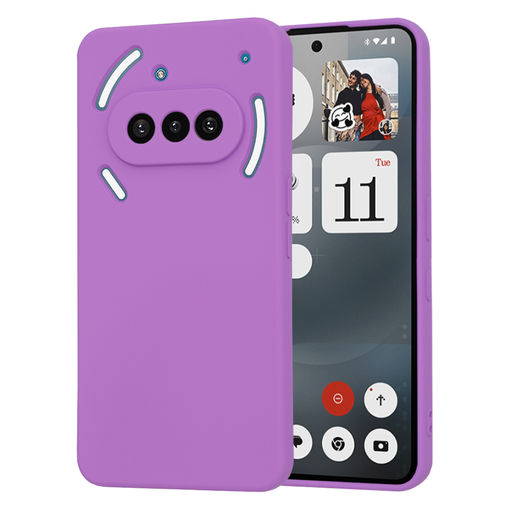 Techsuit - SoftFlex - Nothing Telefon (3a) - Lila tok Techsuit - SoftFlex - Nothing Telefon (3a) - Lila tok