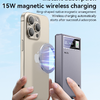 Benks Power bank 10000mAh YP61 - USB + Type C - mágneses, indukciós 15W sötétszürke - 4. kép