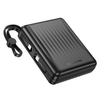Borofone Power Bank 15000mAh BJ70A Vigorous - USB + Type C - QC 3.0 PD 20W Type C és Lightning kábelekkel fekete - 1. kép