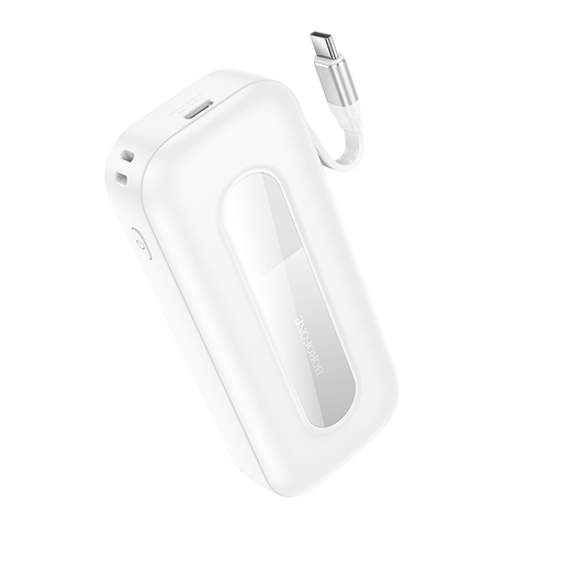 Borofone Power Bank 10000mAh BJ74 Hermoso - Type C - QC 3.0 PD 20W Type C kábellel fehér