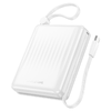 Borofone Power Bank 15000mAh BJ70A Vigorous - USB + Type C - QC 3.0 PD 20W Type C és Lightning kábelekkel fehér - 1. kép